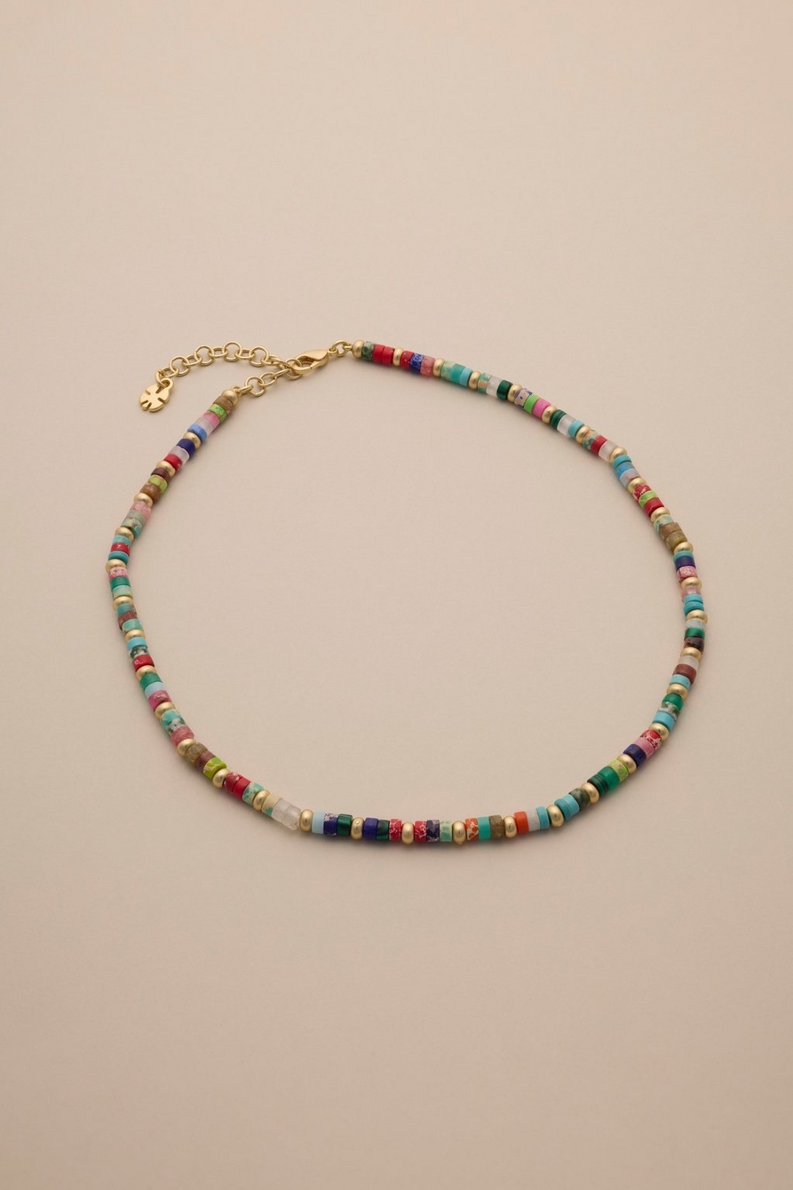 multi beaded necklace
